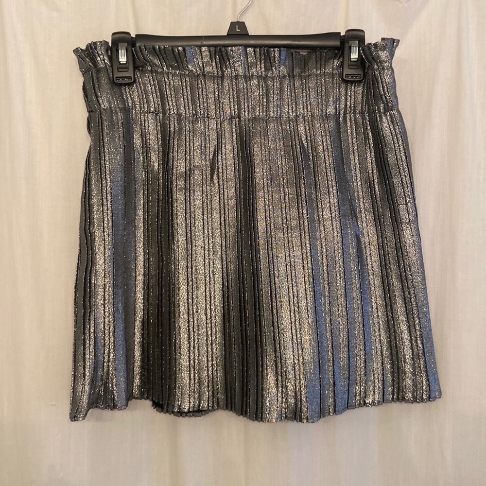 Zara Metallic skirt, with shorts underneath. Worn once, in great condition!